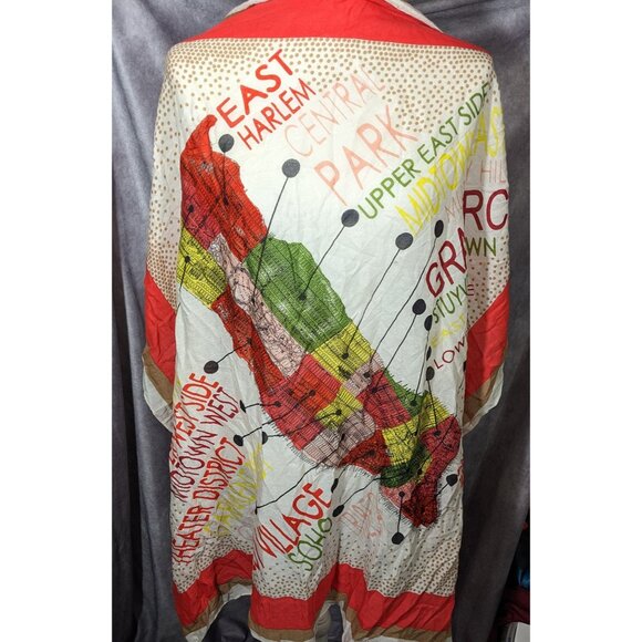 Madewell New York Map Printed Scarf/Shawl - Picture 8 of 16